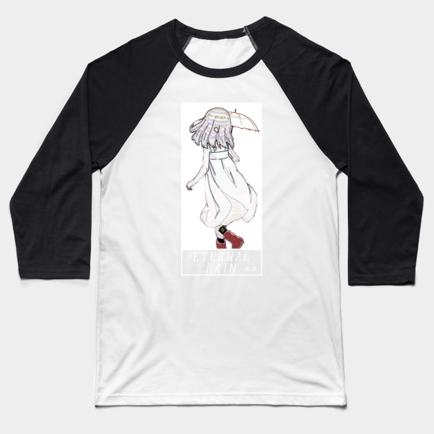 Evol X Love ''ETERNAL RAIN'' V1 Baseball T-Shirt by riventis66